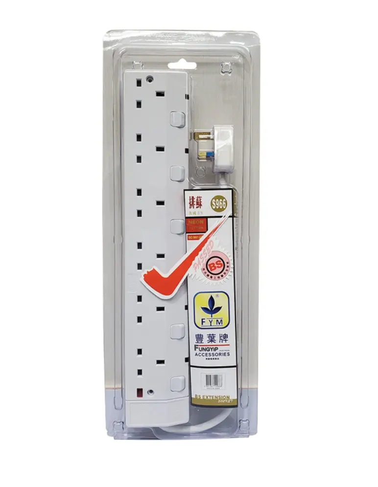 豐葉（Fung Yip）6 位 13A 拖板（型號 S966）
